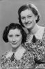 May Taylor (lower) with sister Phyllis